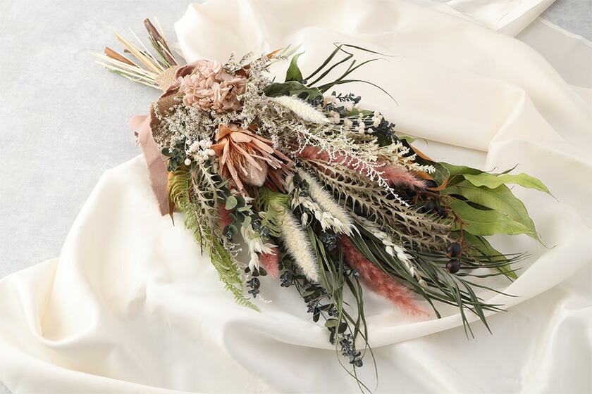 ドライフラワースワッグ Special ピンク 1束 ドライフラワー スワッグ デザインおまかせ フラワーアレンジ インテリア 花 送料無料《90日以内に出荷予定(土日祝除く)》