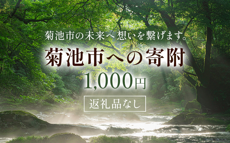 菊池市への寄附(返礼品はありません) 熊本県 菊池市 返礼品なし 1,000円