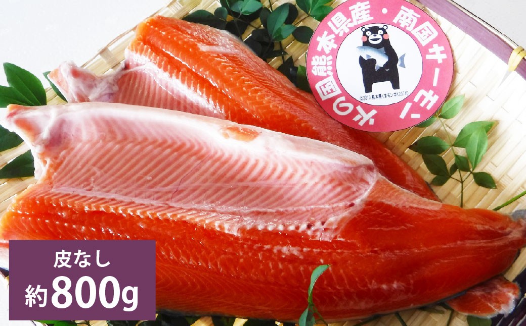 南国サーモン 約800g （皮なし） 200g×4個 サーモン 鮭 サケ さけ 刺身 焼き鮭 魚 魚介 冷蔵 熊本県 上天草市 【2026年3月上旬～4月下旬迄発送予定】