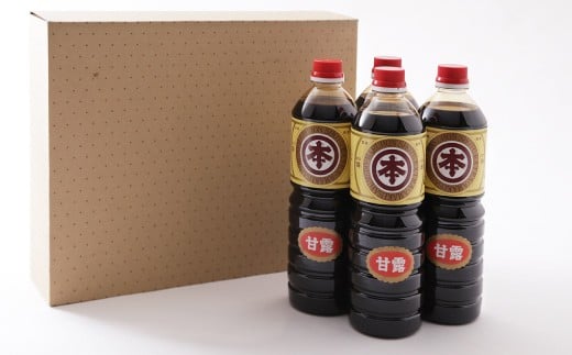 【マルホン醤油】 濃厚な甘露醤油  1L×４本セット