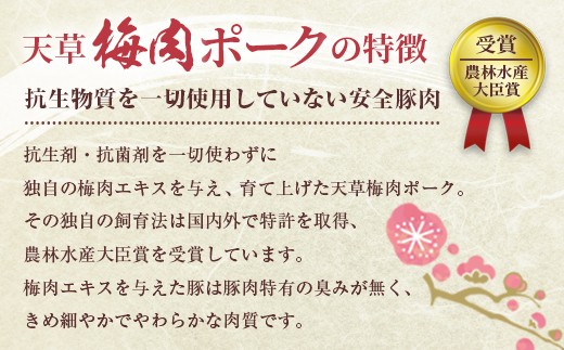 （飼育期間中）完全無薬！梅肉エキス肥育 熊本県産 天草梅肉ポーク 豚ロース しゃぶしゃぶ用 1.6kg 400g×4パック 肉 お肉 豚肉 豚 ロース 小分け 冷凍 熊本県 上天草市