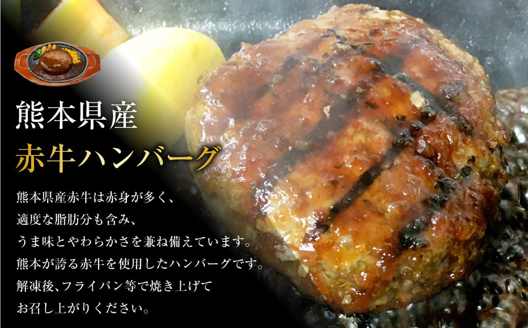 【6ヶ月定期便】肥後のあか牛 ハンバーグ 1.5kg（150g×10個）