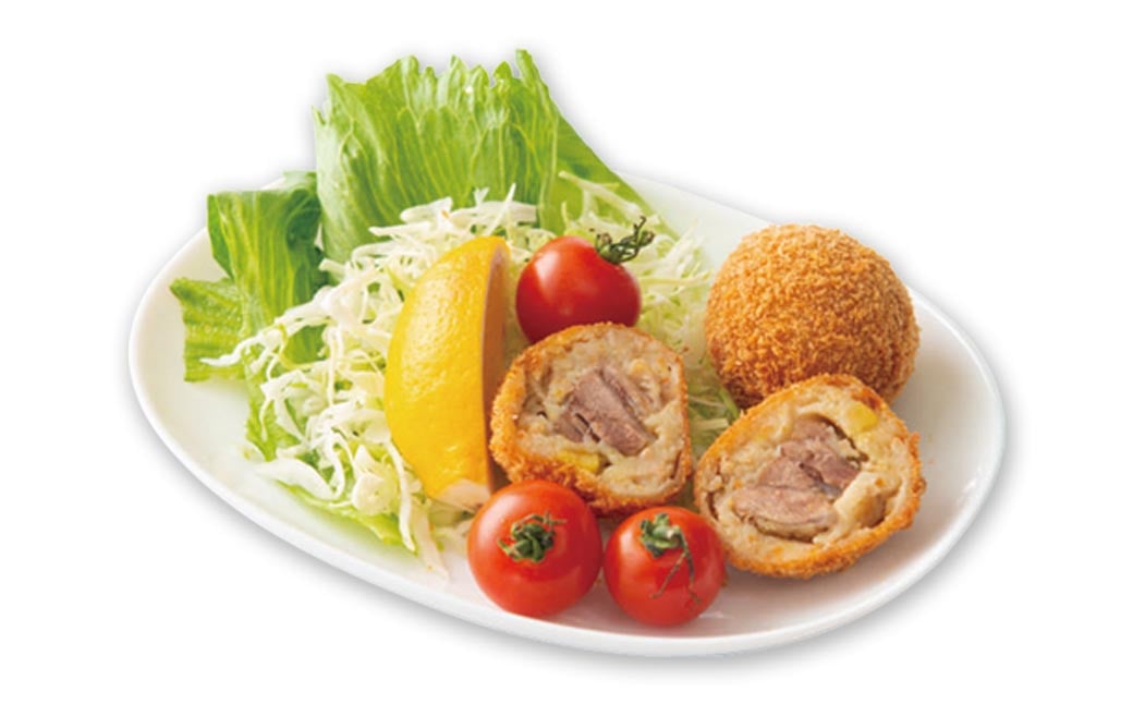 上天草グルメ コロッケパーティ 計10個（天草大王コロッケ、大砲巻き、梅肉ポークメンチカツ、昔ながらのポテトコロッケ、かぼちゃコロッケ 各2個） コロッケ 惣菜 総菜 おかず お弁当 揚げ物 食べ比べ 九州 熊本県 上天草市 冷凍