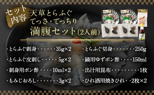 【ミシュラン星付きのプロが愛用】【数量限定】1日25セット限定！ふぐの王様！とらふぐ 国産最高級！天草とらふぐてっさ・てっちり満腹セット（2人前）ふぐ刺し ふぐ鍋 フグ ふぐ刺身セット 河豚