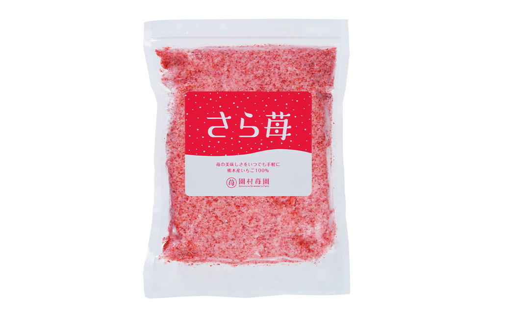 完熟 冷凍 いちご 「さら苺」 1kg（500g×2パック） 園村苺園