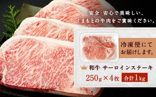 和牛 サーロイン ステーキ 1kg（250g×4枚）黒毛和牛 牛肉