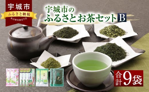 宇城市のふるさとお茶 セット B 日本茶 茶葉 緑茶 