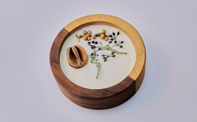 アロマディフューザー サークル アロマ ディフューザー 幅:15cm 奥行き:15cm 高さ:5cm 重さ:525g ツートンカラー インテリア プレゼント 贈り物 贈答品 シンプル 天然アロマ ソイワックス 木の香り 蓋付き 熊本県 宇城市