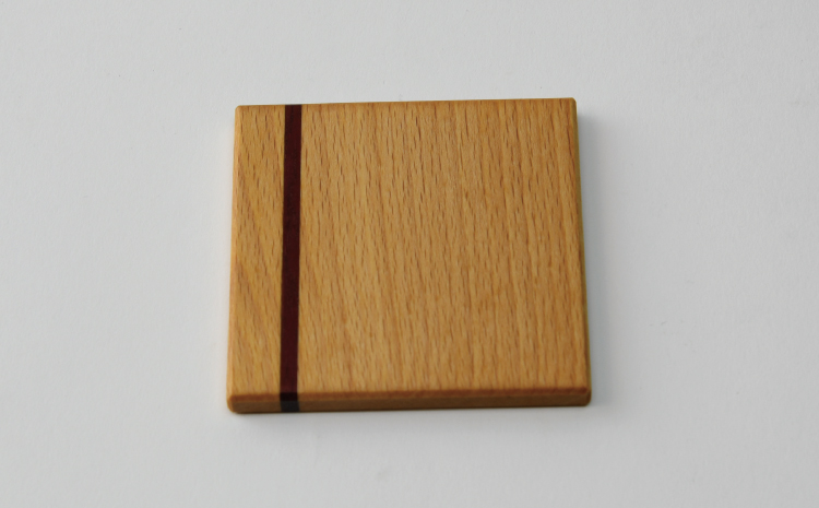 天然木コースターセット 3枚組 幅:8cm 奥行き:8cm 高さ:0.7cm 重さ:34g×3枚 コースター 木製 ウォールナット ヒノキ ケヤキ パープルハート 3枚組セット シンプル 柄 天然木 コースター ティータイム 熊本県 宇城市