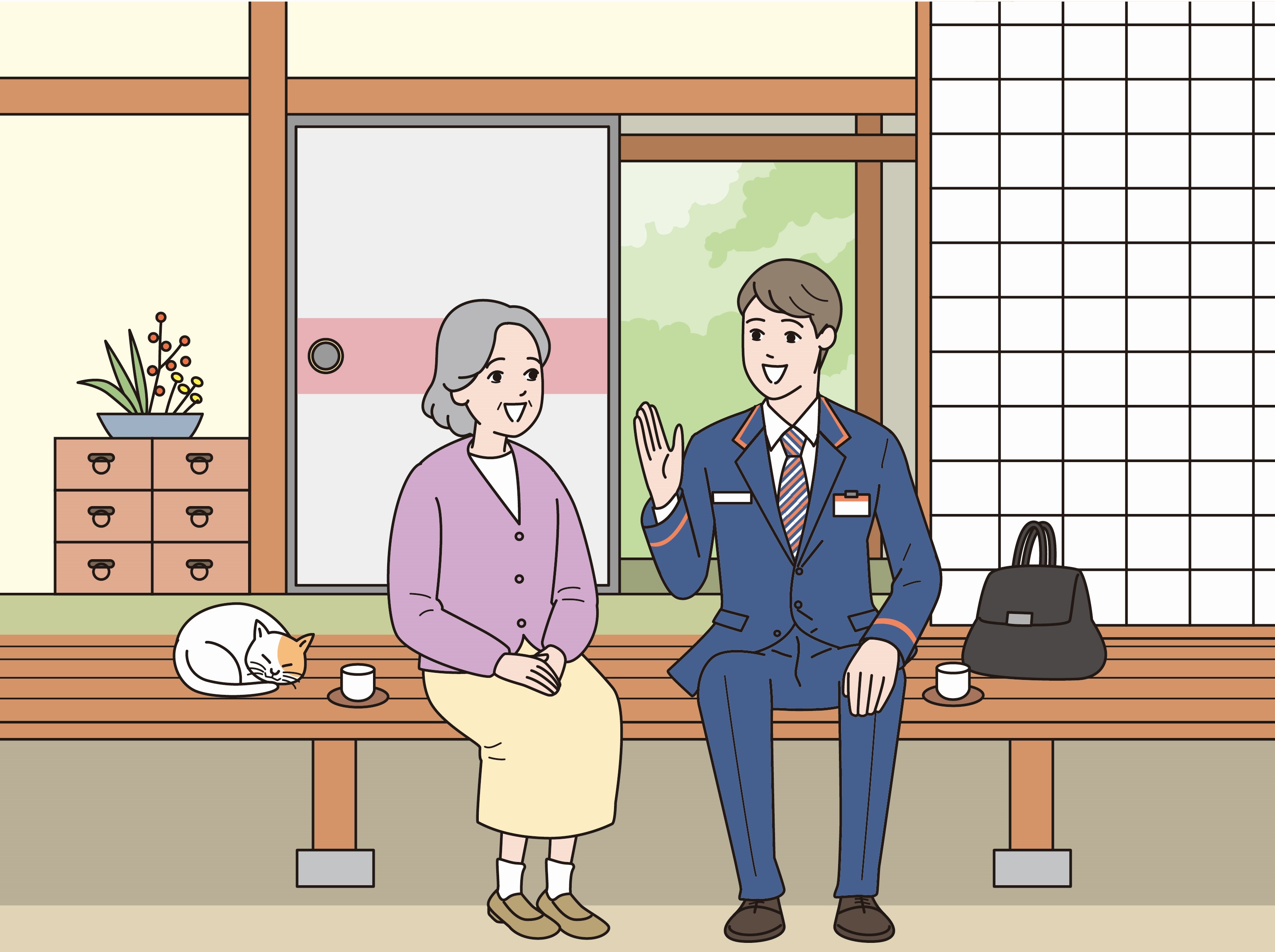 郵便局のみまもりサービス 「みまもり訪問サービス」 12カ月 熊本県宇城市