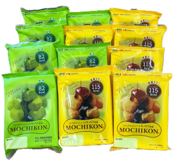 MOCHIKON （ 黒蜜 ・ 抹茶 ） 各6袋 計12袋 もちこん スイーツ お菓子 こんにゃく 黒みつ きな粉 和菓子 和スイーツ