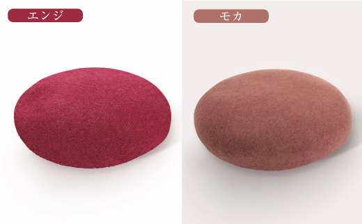 熊本県産 ウール ベレー帽 モカ フリーサイズ（直径26cm）帽子