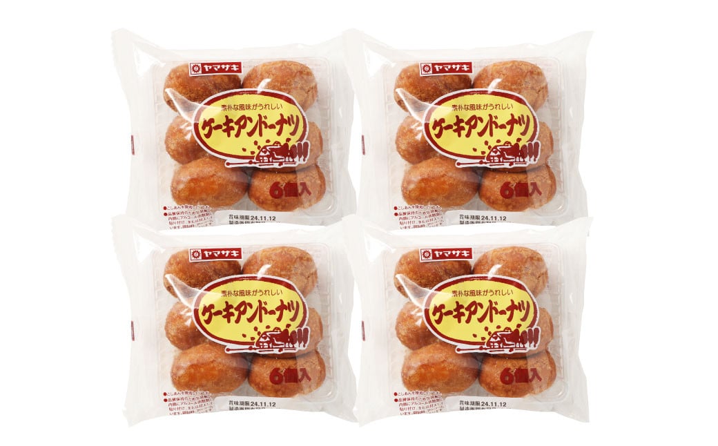 ケーキアンドーナツ6個入×4袋 計24個 洋菓子 焼き菓子 菓子 おやつ スイーツ あんこ アンドーナツドーナツ