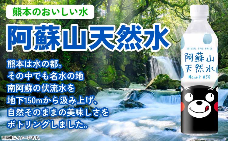 【3ヶ月定期便】熊本のおいしいお水 阿蘇山天然水 500ml×24本（1ケース）