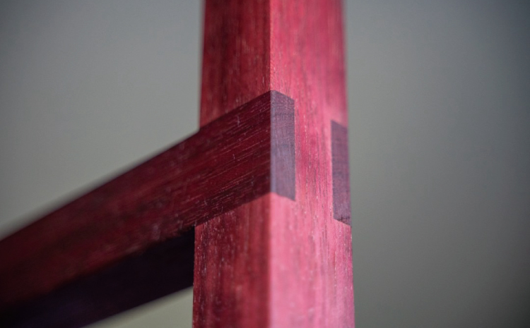 パープルハート ハンガーラック 幅:45cm 高さ:180cm 重さ:8kg ウッド 洋服掛け コートハンガー コート掛け インテリア シンプル ギフト 贈り物 プレゼント 熊本県 宇城市