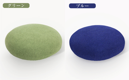 熊本県産 ウール ベレー帽 ブルー フリーサイズ（直径26cm）帽子