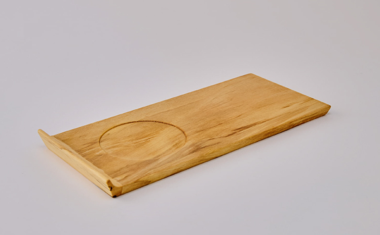 カフェトレイ 3点セット ウォールナット パープルハート 栃 幅:26cm 奥行き:12cm 高さ:2cm(トレイ厚さ:1cm) 重さ:約300g×3枚 ティータイム ソーサートレイ トレイ 手作り 木目 天然木 熊本県 宇城市