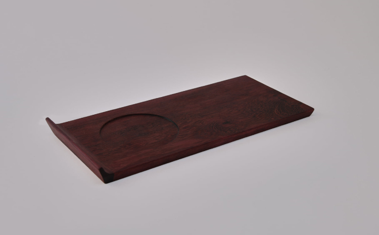 カフェトレイ 3点セット ウォールナット パープルハート 栃 幅:26cm 奥行き:12cm 高さ:2cm(トレイ厚さ:1cm) 重さ:約300g×3枚 ティータイム ソーサートレイ トレイ 手作り 木目 天然木 熊本県 宇城市