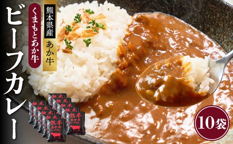 熊本県産あか牛使用 くまもとあか牛 ビーフカレー 10人前  1袋 160g カレー レトルトカレー ビーフカレー あか牛カレー あか牛 あかうし 赤牛 惣菜 レトルト 簡単調理 時短 備蓄 常備 長期保存 送料無料 亀井通産株式会社