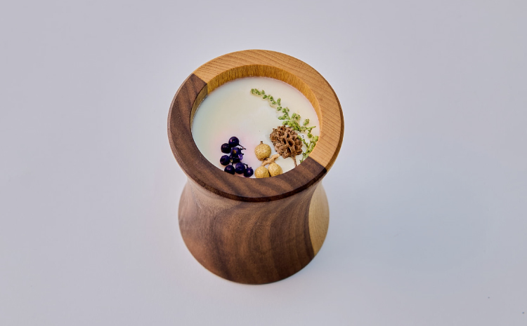 アロマディフューザー シリンダー アロマ ディフューザー ツートンカラー 幅:8.5cm 奥行き:8.5cm 高さ:10.5cm 重さ:278g インテリア プレゼント 贈り物 贈答品 シンプル 天然アロマ ソイワックス 木の香り 蓋付き 熊本県 宇城市