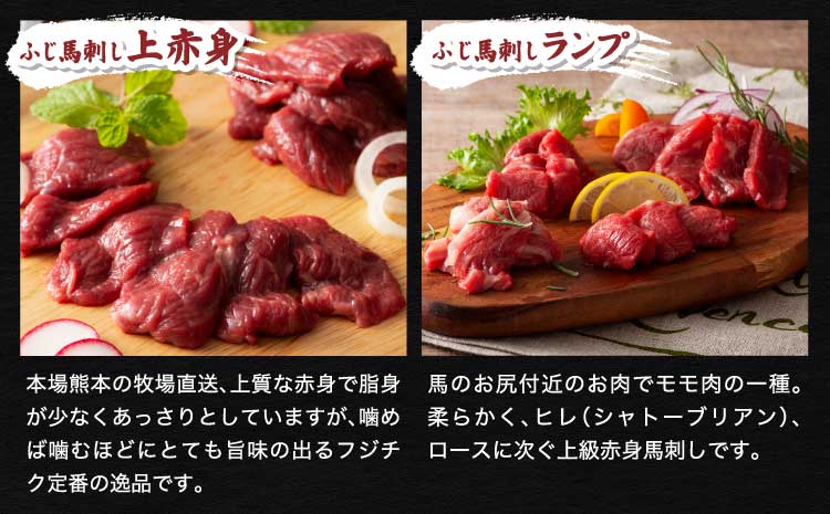 フジチクオリジナル 特選馬刺しの8種セット 肉 刺身 生肉 お肉 精肉 馬 メン 三枚バラ 大トロ 中トロ ヒレ シャトーブリアン ロース ランプ 上赤身 赤身 ネギトロ 霜降り サシ 熊本 熊本県 本場 産地直送 専門店 食べ比べ フジチク
