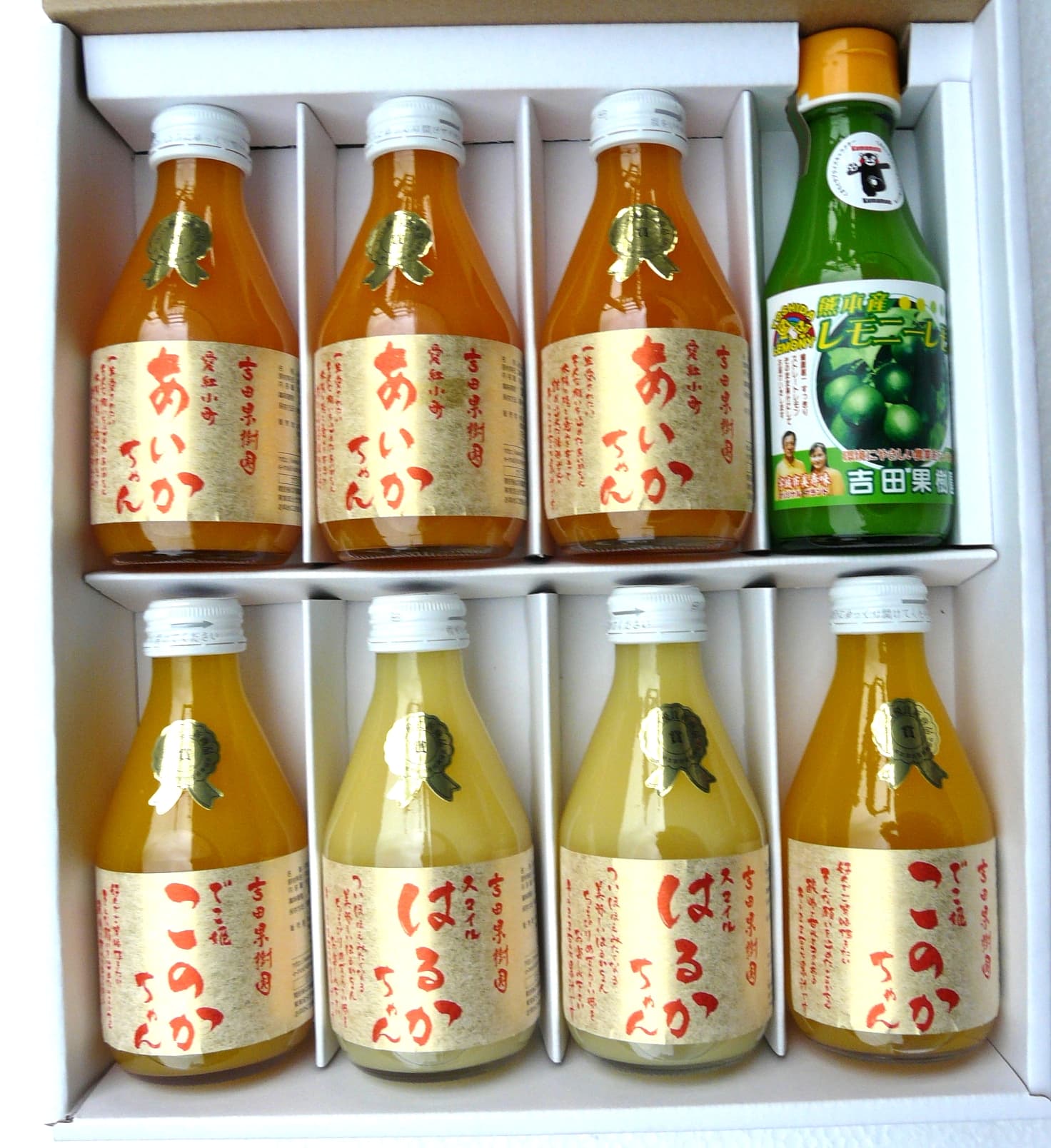 レモン果汁入り三姉妹180ml 8本セット （みかんジュース）