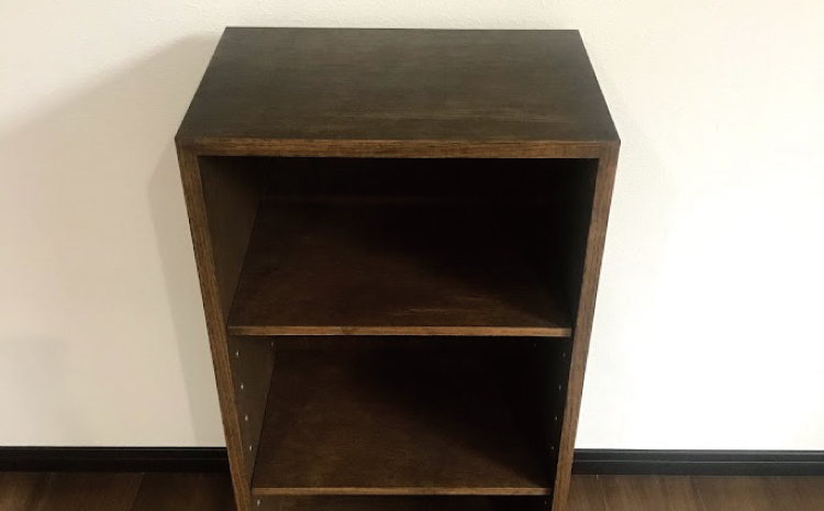 3段ボックス オーク 幅:45cm 奥行き:30cm 高さ:90cm 重さ:9kg 木製 ウッド 棚 オープンシェルフ 可動棚 巾木 インテリア 家具 シンプル ギフト 贈り物 プレゼント 熊本県 宇城市