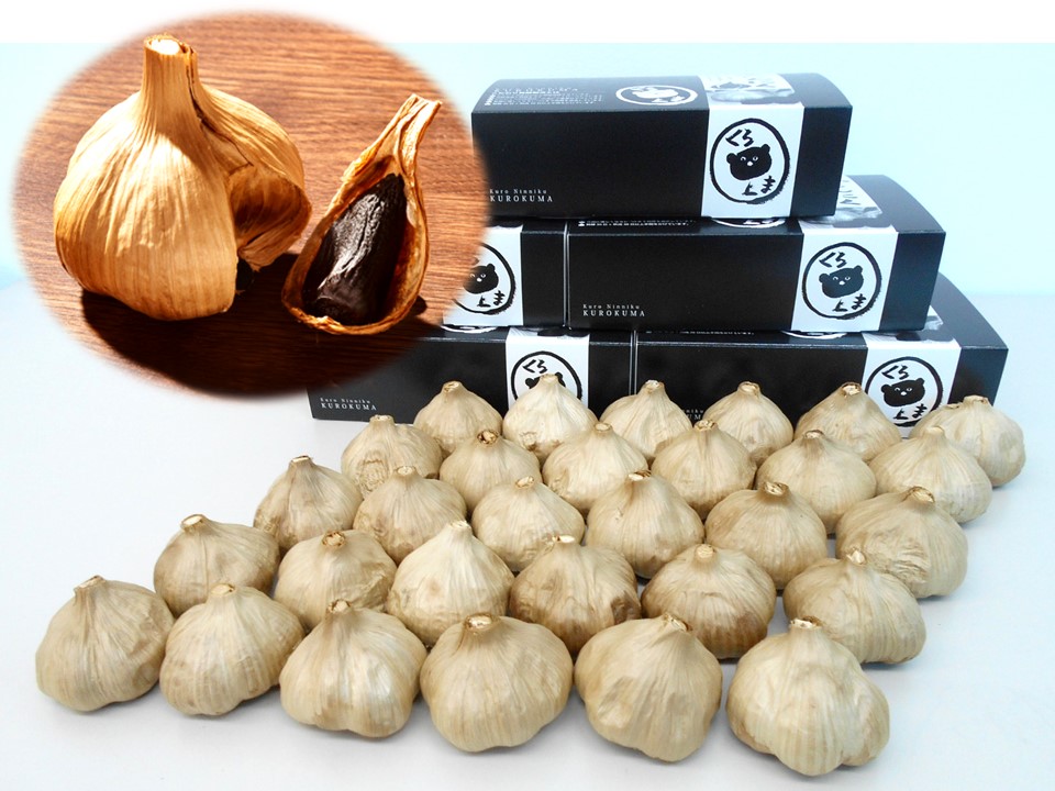黒にんにく「くろくま」L小玉 6個×5箱（合計30個）