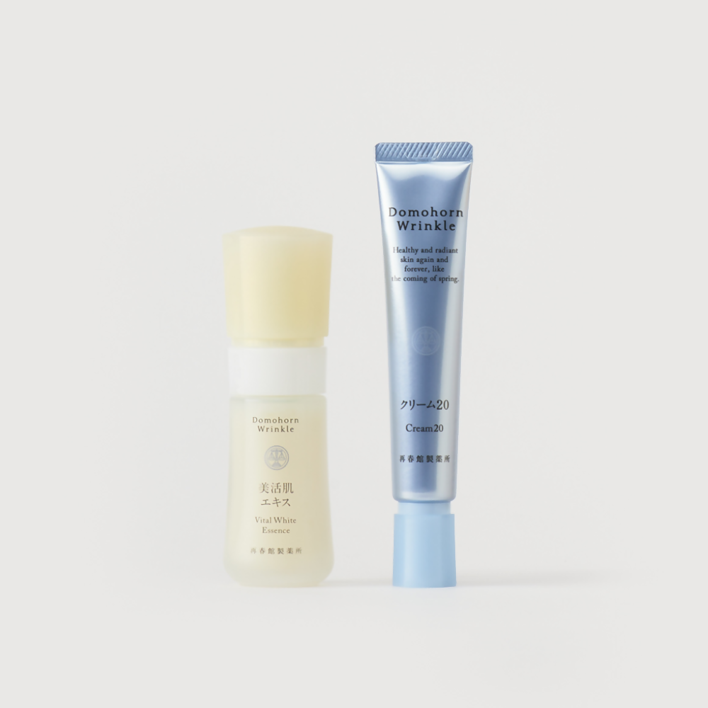 ドモホルンリンクル 美肌セット 美活肌エキス[医薬部外品]×1本 30ml (販売名：ドモホルンリンクル薬用美容液c) クリーム20[医薬部外品]×1本 (販売名：ドモホルンリンクル薬用クリームd) 30g 再春館製薬所 約60日分 美容液 美容クリーム スキンケア フェイスケア