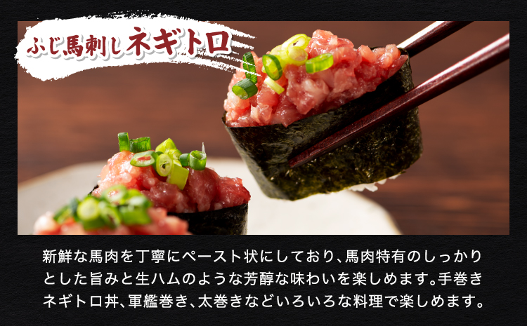 「熊本特産」 フジチク厳選のふじ馬刺し6種セット 馬肉 馬刺し 肉 刺身 お肉 精肉 生肉 大トロ 中トロ ヒレ シャトーブリアン ランプ 赤身 上赤身 ネギトロ 霜降り 馬 熊本 熊本県 産地直送 自社牧場 自社加工 本場 食べ比べ 詰め合わせ 冷凍 新鮮 フジチク
