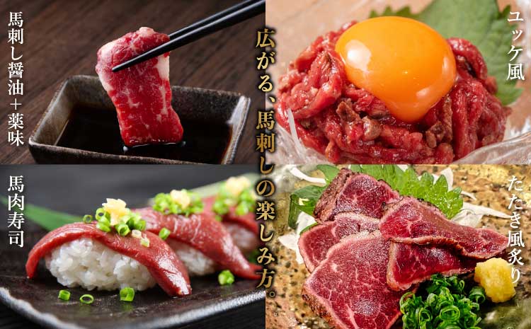 馬刺しセット 1.1kg 馬刺し 盛合わせ（大トロ、中トロ、など）