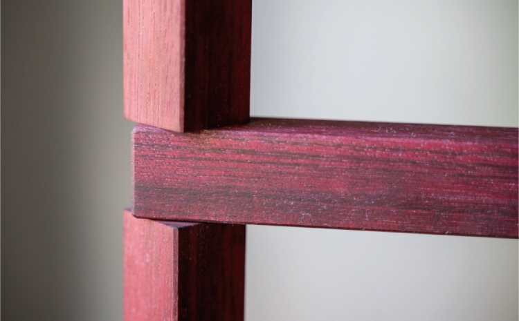 パープルハート ハンガーラック 幅:45cm 高さ:180cm 重さ:8kg ウッド 洋服掛け コートハンガー コート掛け インテリア シンプル ギフト 贈り物 プレゼント 熊本県 宇城市