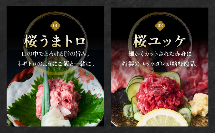馬刺し 馬刺しスライス 4種セット 馬肉 専用たれ付 馬刺 ばさし 贅沢 食べ比べ 個包装 タレ付き スライス ユッケ うまトロ 大トロ 新鮮 低脂肪 高たんぱく ヘルシー 肉 霜降り 赤身 国産 冷凍 ギフト おつまみ 贈答 株式会社千興ファーム