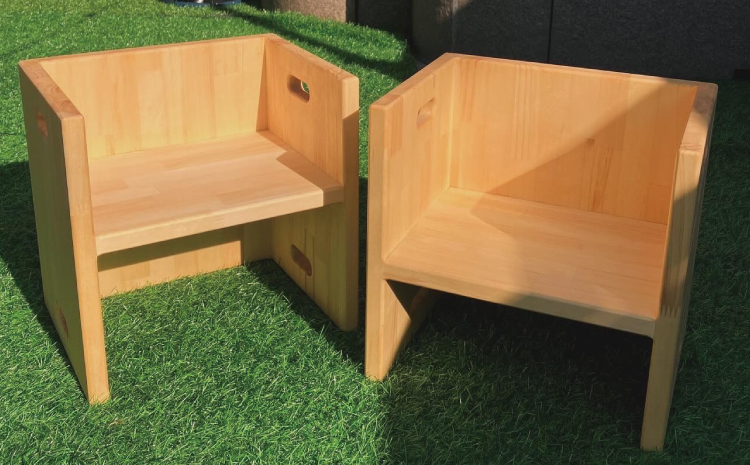 キッズチェア ベビーチェア 幅:30cm 奥行き:25cm 高さ:30cm 重さ:3.5kg ローチェア チャイルドチェア 子供椅子 イス 子供用 椅子 名入れ可能 名前入れ 木製 シンプル 熊本県 宇城市