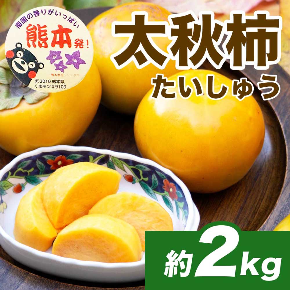 先行予約 太秋柿 約2kg (4〜8玉) 【2026年9月上旬〜10月下旬配送予定】柿 かき 果物 フルーツ くだもの 柑橘 柑橘類 フルーツ 国産 熊本 熊本県 九州 産地直送 日本フルーツ