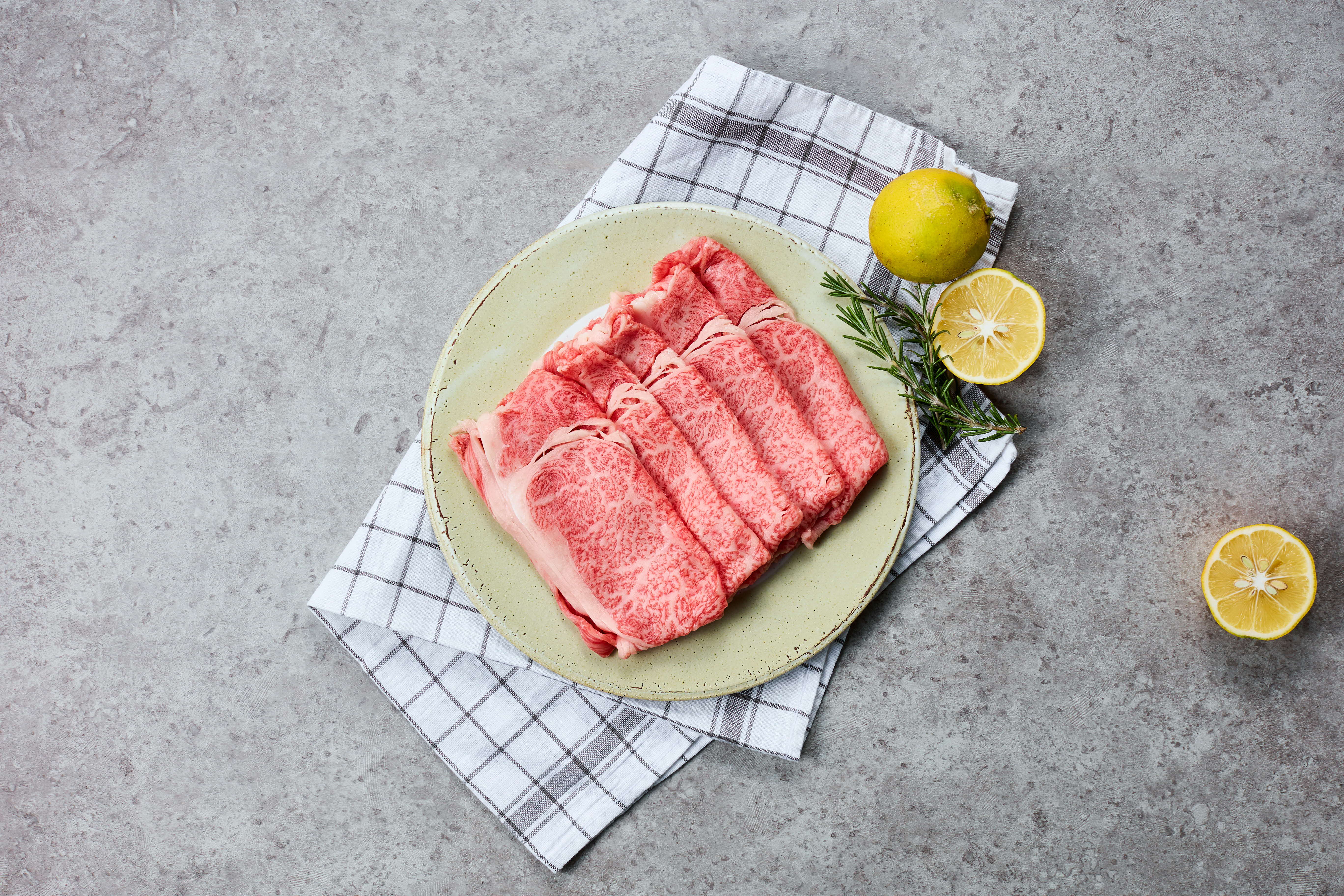 九州産黒毛和牛 杉本本店 黒樺牛 A4〜A5等級 肩ローススライス 350g×2 計700g