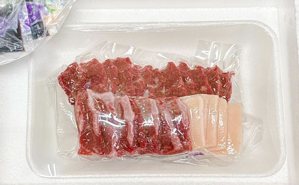 スライス 馬刺し セット100g（上赤身90g、たてがみ10g）食べ比べ 2種 馬肉 熊本 ばさし