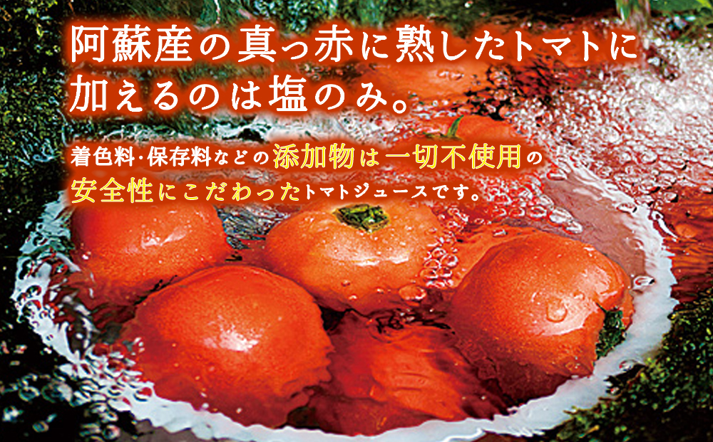 定期便 阿蘇ものがたりのトマトジュース 270ml×4本セット【全3回/毎月】