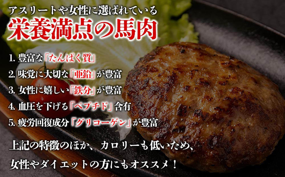 【阿蘇牧場】馬肉＆熊本県産ジャージー牛乳使用！ 特製ハンバーグ 150g×10個  馬肉 ヘルシー 人気 美味しい 鉄分豊富 馬肉 ハンバーグ ジューシー 熊本県 阿蘇市