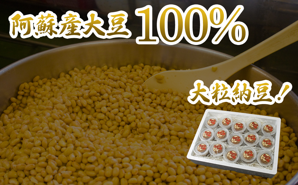 阿蘇産大豆100％ 手作り納豆 「おふくろの味」 60個 人気 美味しい コンクール 銀賞受賞 素材 こだわり 手作り 納豆 健康 ヘルシー 熊本 阿蘇市	