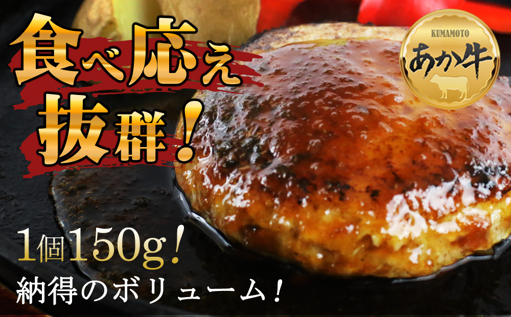 【定期便 全3回】 肥後の赤牛ハンバーグ150g×10個 阿蘇牧場 赤牛　国産和牛　1.5kg　あか牛 和牛 肉 定期便 国産 牛肉 ブランド牛 人気 美味しい 焼肉 希少 ハンバーグ ジューシー 父の日　熊本 阿蘇