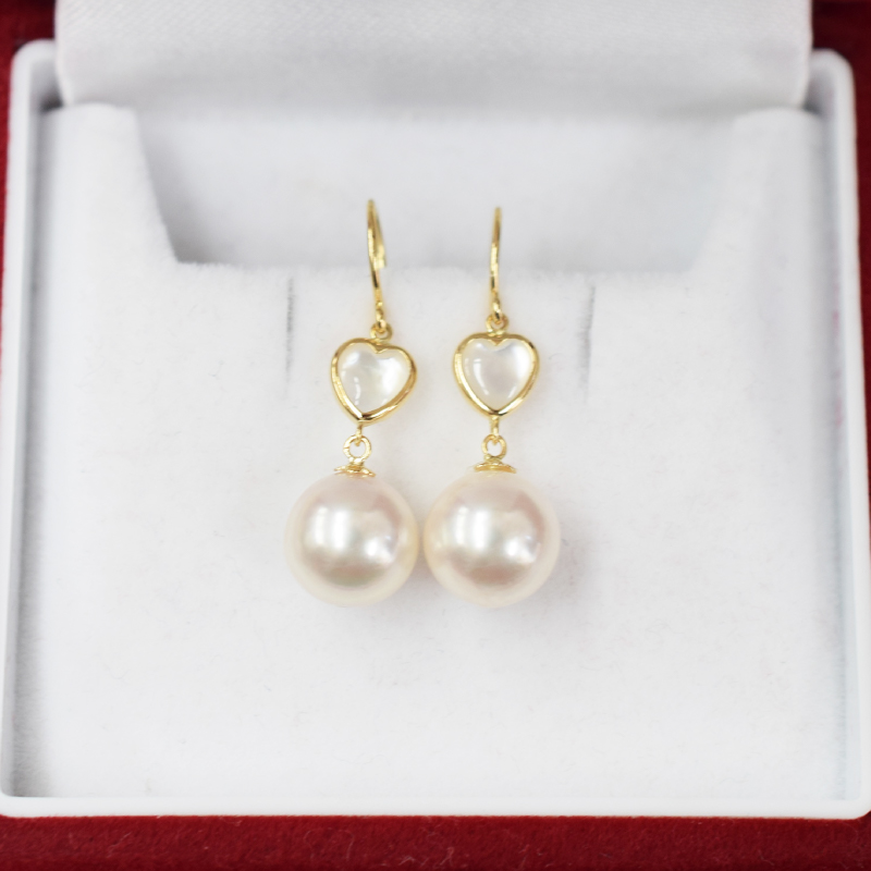 S101-423_ãããçç 倩è ãã¢ã¹ ã·ã§ã« 8mm - 8.5mm ããŒã ãã¯ã€ããã³ã¯ K18 K14 YG WG