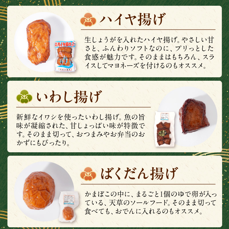S028-003_懐かしかまぼこ8個セット(ばくだん、いわし揚げ、ハイヤ揚げなど）