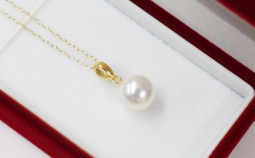 S101-361_倩èç£ 9-9.5mm è±ç çŽ äžç² ãã³ãã³ã ãããçç ããã¯ã¬ã¹ ããŒã« ã¢ãžã£ã¹ã¿ãŒãK18YGã