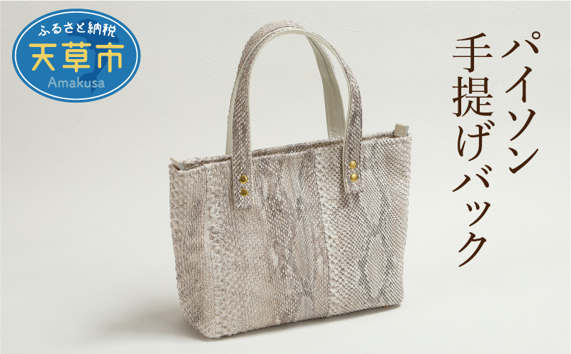 S056-012_パイソン手提げバック