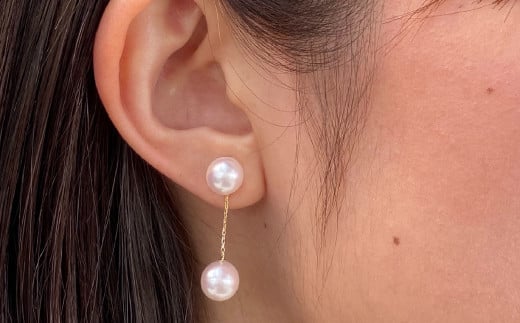 S085-226_倩èç£ ã¹ã¿ãããã¢ã¹ ããã«ããŒã« 7.5-8mm ãã³ã¯ ãããçç ïŒK18YGïŒ