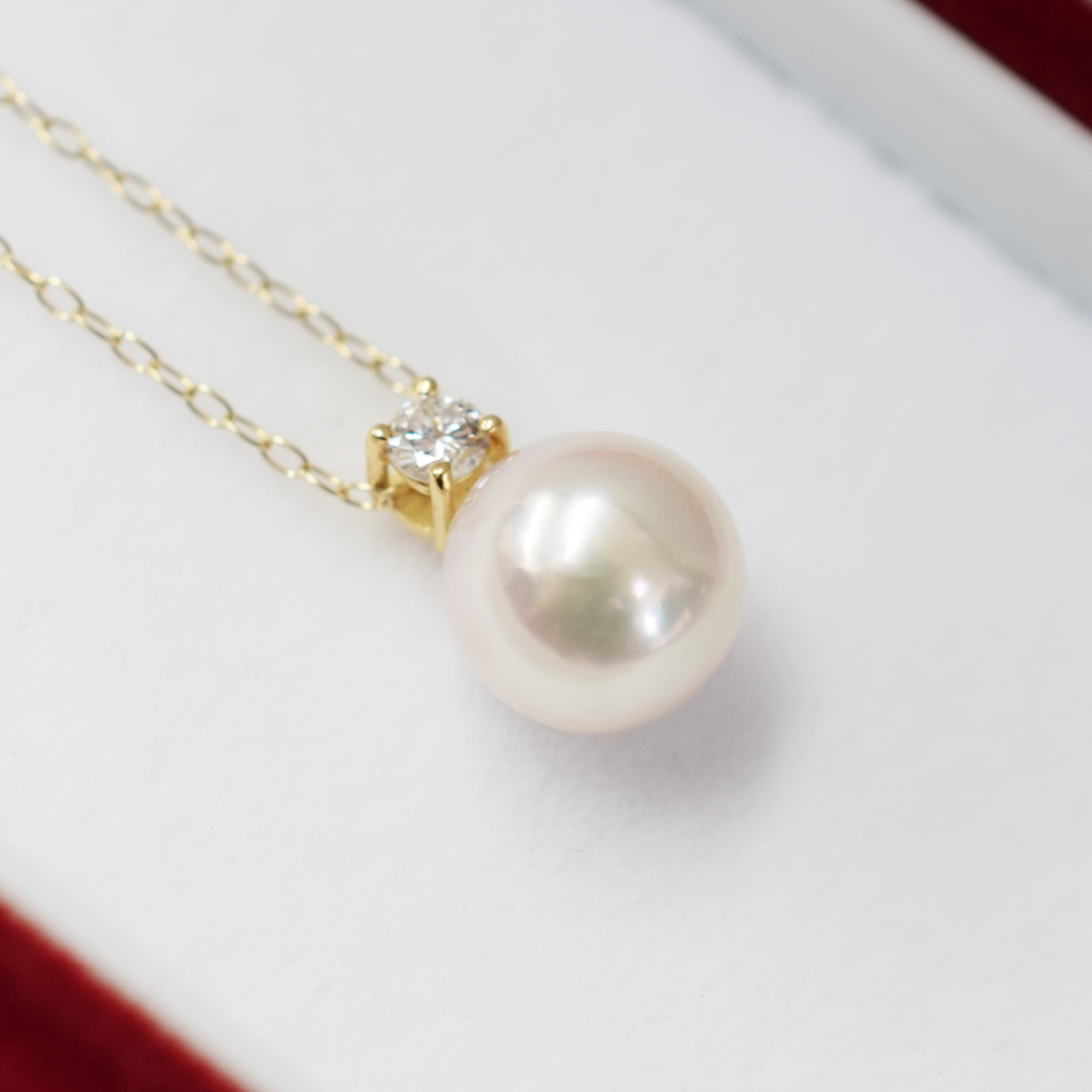 S101-438_ãããçç 倩è ããã¯ã¬ã¹ ãã€ã€ã¢ã³ã ãã³ãã³ã 8mm - 8.5mm ãã¯ã€ããã³ã¯ 0.1ct 0.09ct