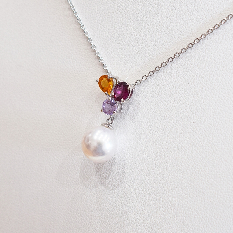 S101-398_ãããçç 倩è ããã¯ã¬ã¹ 9mm - 9.5mm ãã¯ã€ããã³ã¯ çç (åè²Žç³ ã·ããªã³ ããŒãã©ã€ãã¬ãŒããã ã©ã€ãã¢ã¡ãžã¹ã)