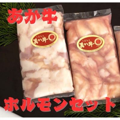 熊本県産　あか牛 牛小腸　ホルモンセット400g(200g×2パック)(美里町)【配送不可地域：離島】【1555100】