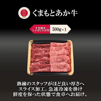 GI　くまもとあか牛　すきやき　500g(美里町)【配送不可地域：離島】【1727271】